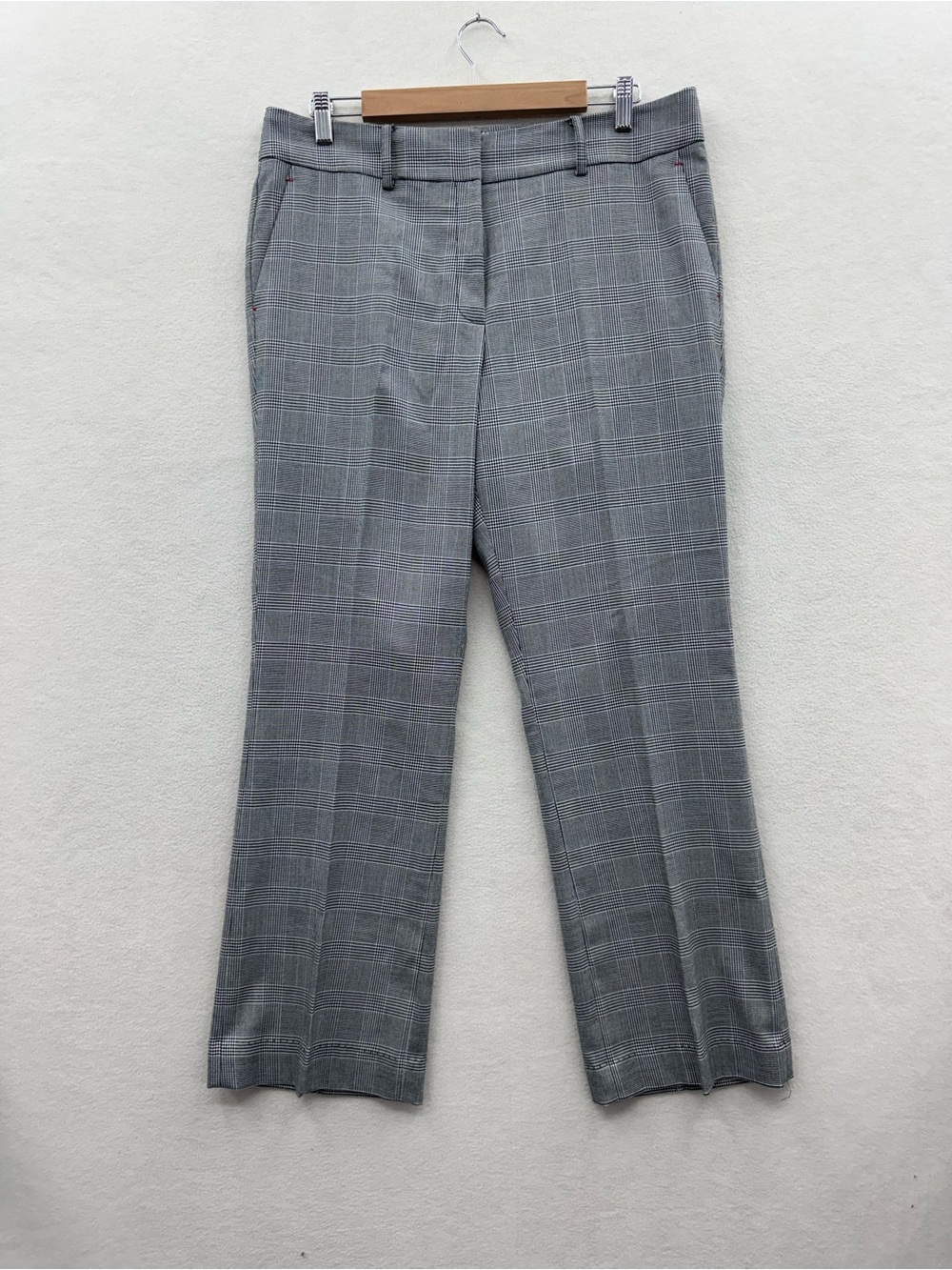 Tommy Hilfiger Women’s 12 Dress Pants Black White Plaid Ankle